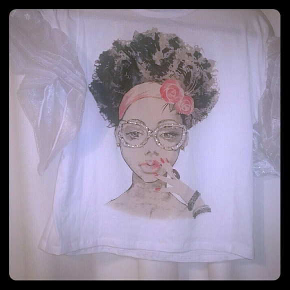 Tops - 🔊 2/$20 "Melanin" Flutter Sleeve TShirt